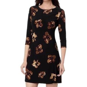 Tommy Hilfiger Dress Black Bell Sleeves 20W
